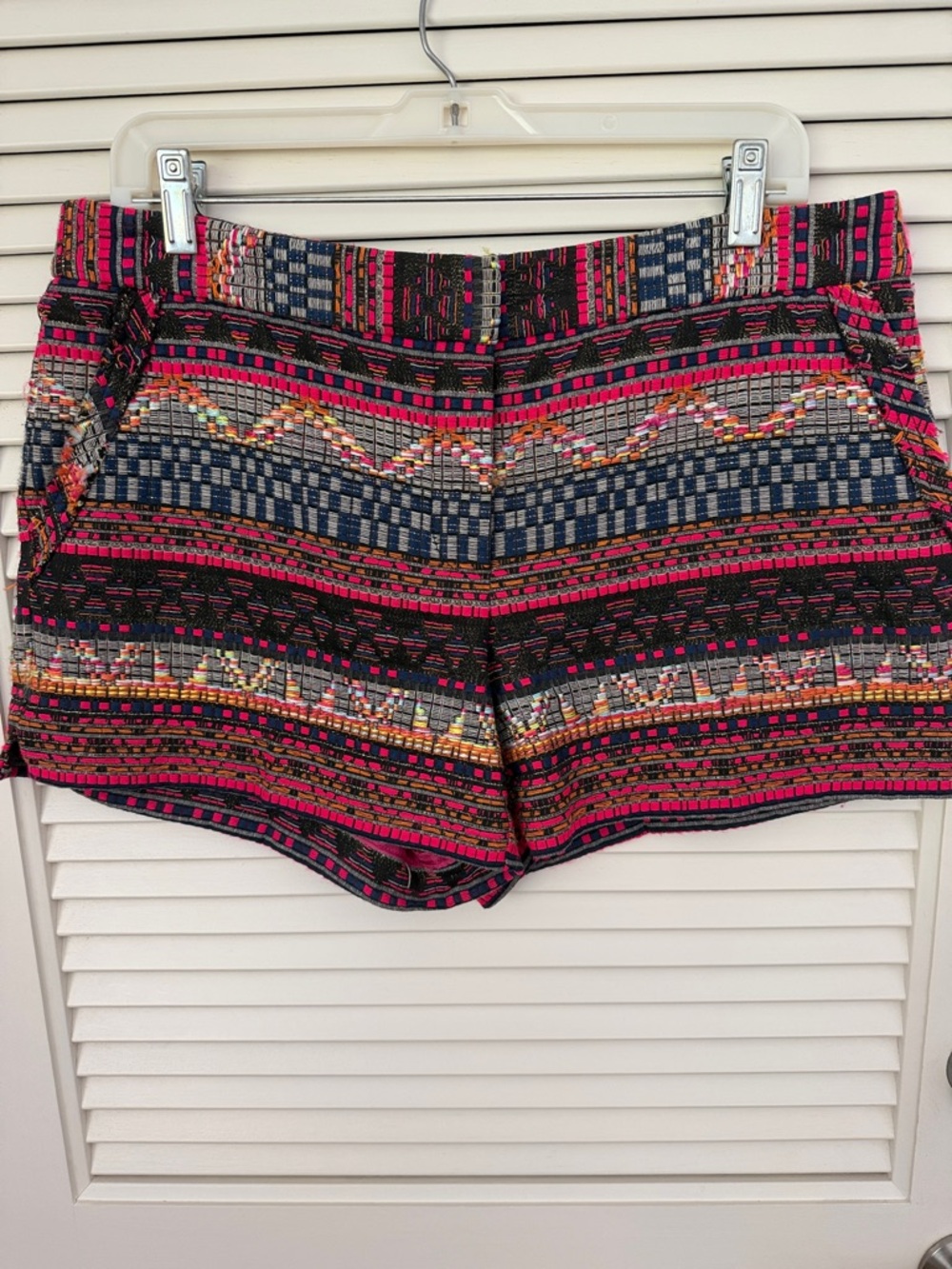 Women’s Patterned Pink Multi Woven Shorts